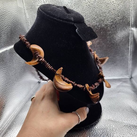 Artisan Made Strung Seedpod Long Necklace - Picture 5 of 5